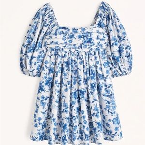 Abercrombie blue/white floral dress